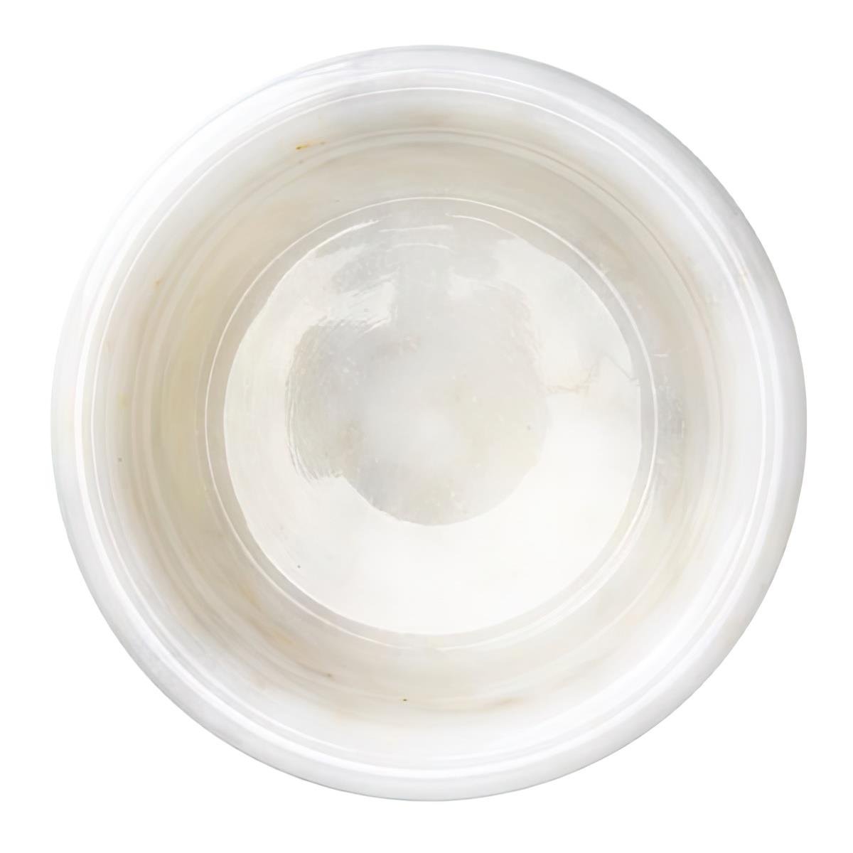 St. Pia Marbowl White Dog Marble Mama And Water Caution