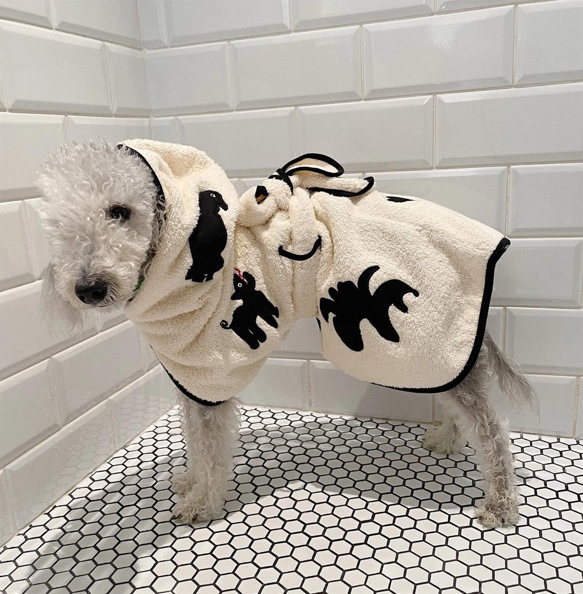 St. Pia Umbra Bath Bath Robe Dog Bornosis