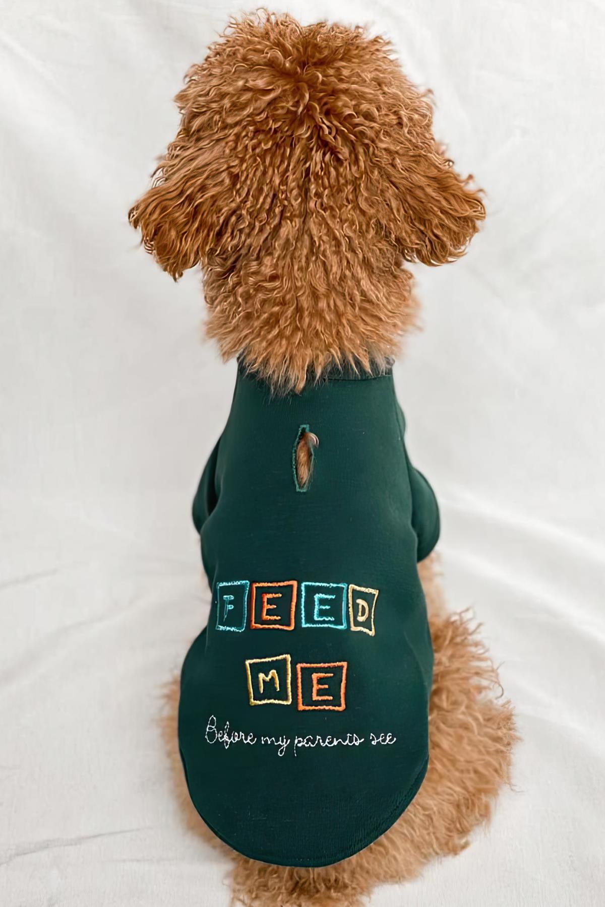 Tailless Feed Me Köpek Sweatshirt