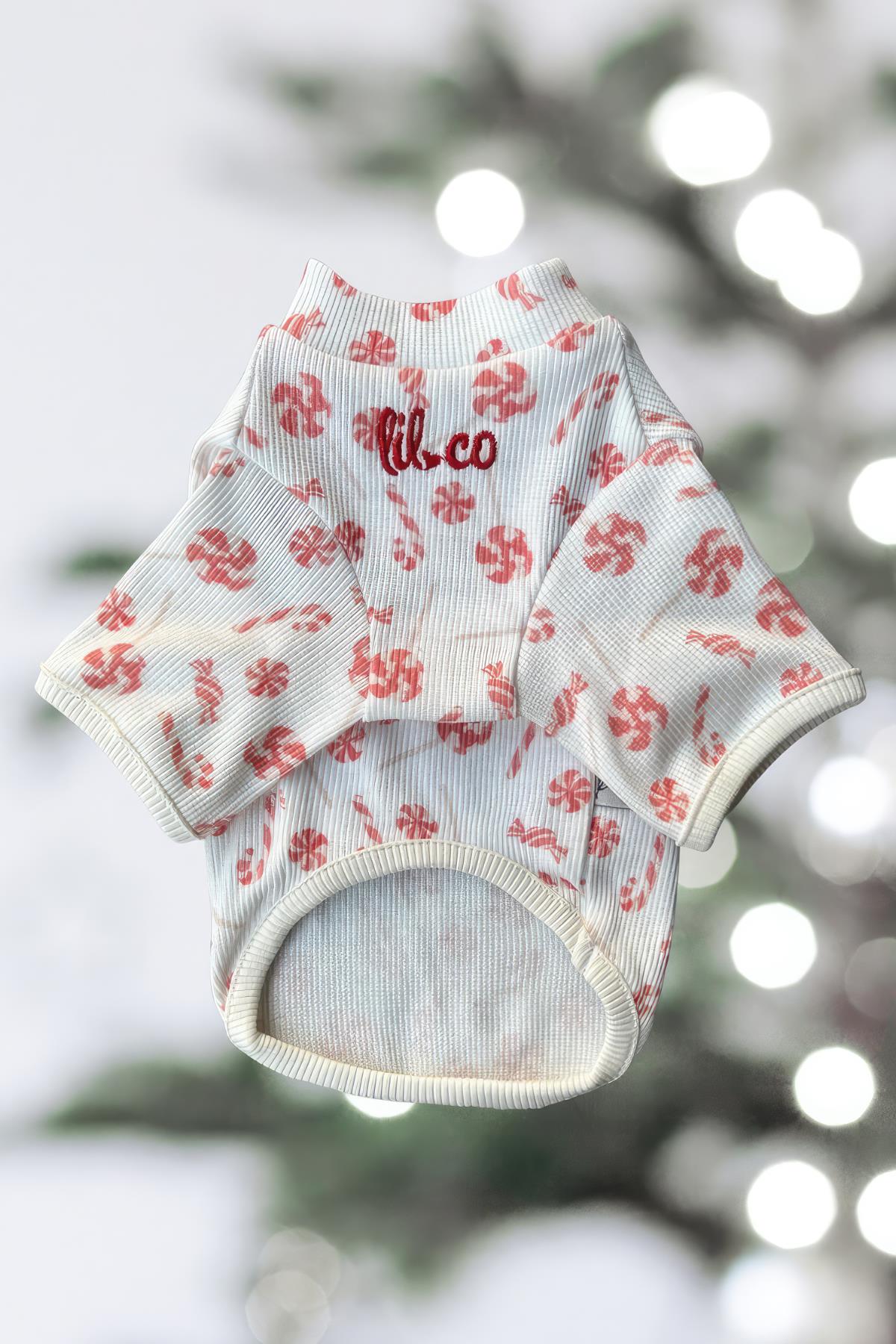 Lil.co Candy Cane Köpek Kazağı