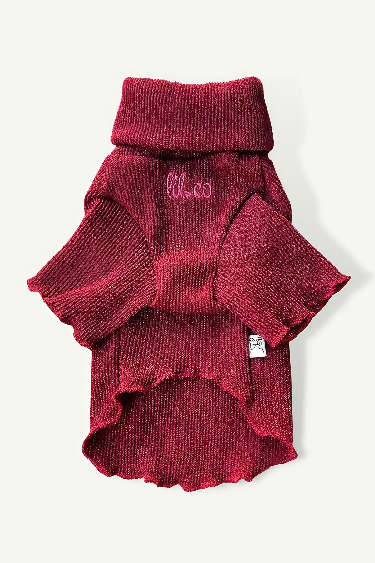 Lil.co Garnet Lettuce Turtleneck Köpek Kazağı