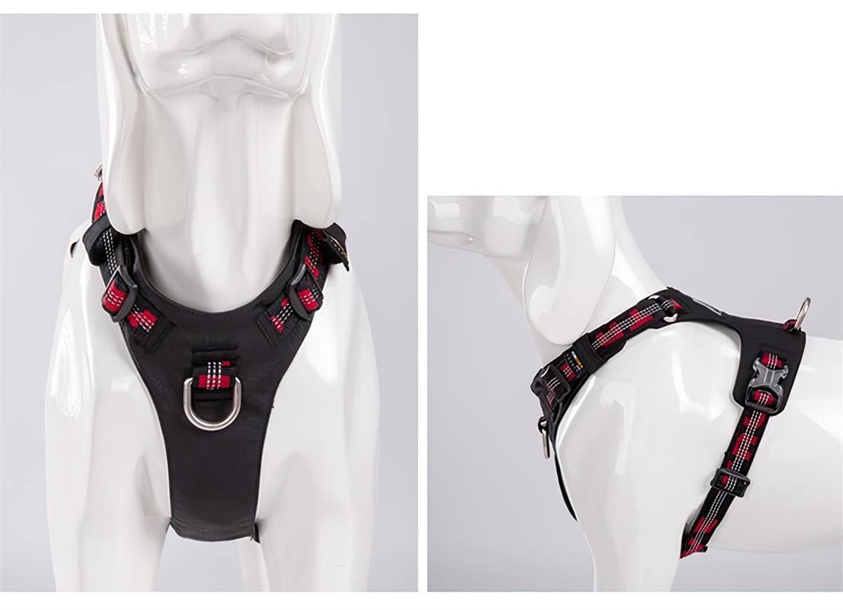 True Love Cordura Kumaşlı Suya Dayanıklı Köpek Göğüs Tasması Siyah