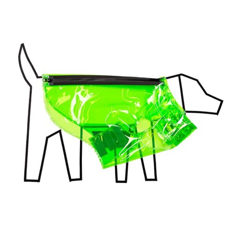 Ware Of The Dog Vinil Köpek Yağmurluk Neon Yeşil