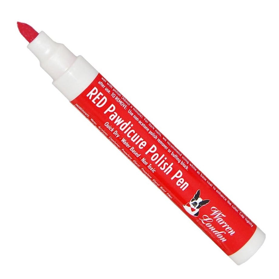 Warren London Pawdicure Polish Pen - Köpekler için Kırmızı Kalem Oje