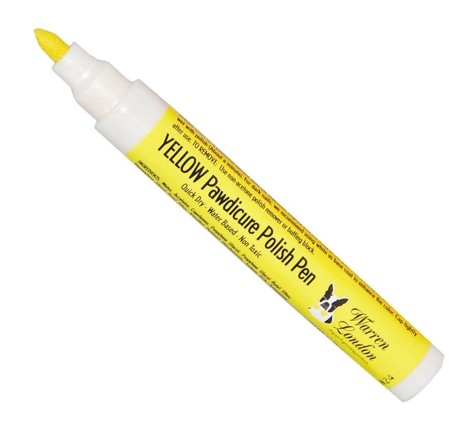 Warren London Pawdicure Polish Pen - Köpekler için Sarı Kalem Oje
