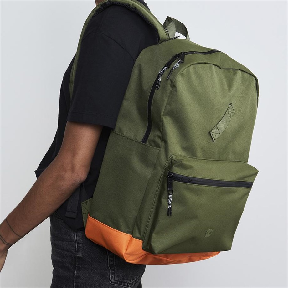 Zee.Dog Human Green/Orange Klasik Sırt Çantası