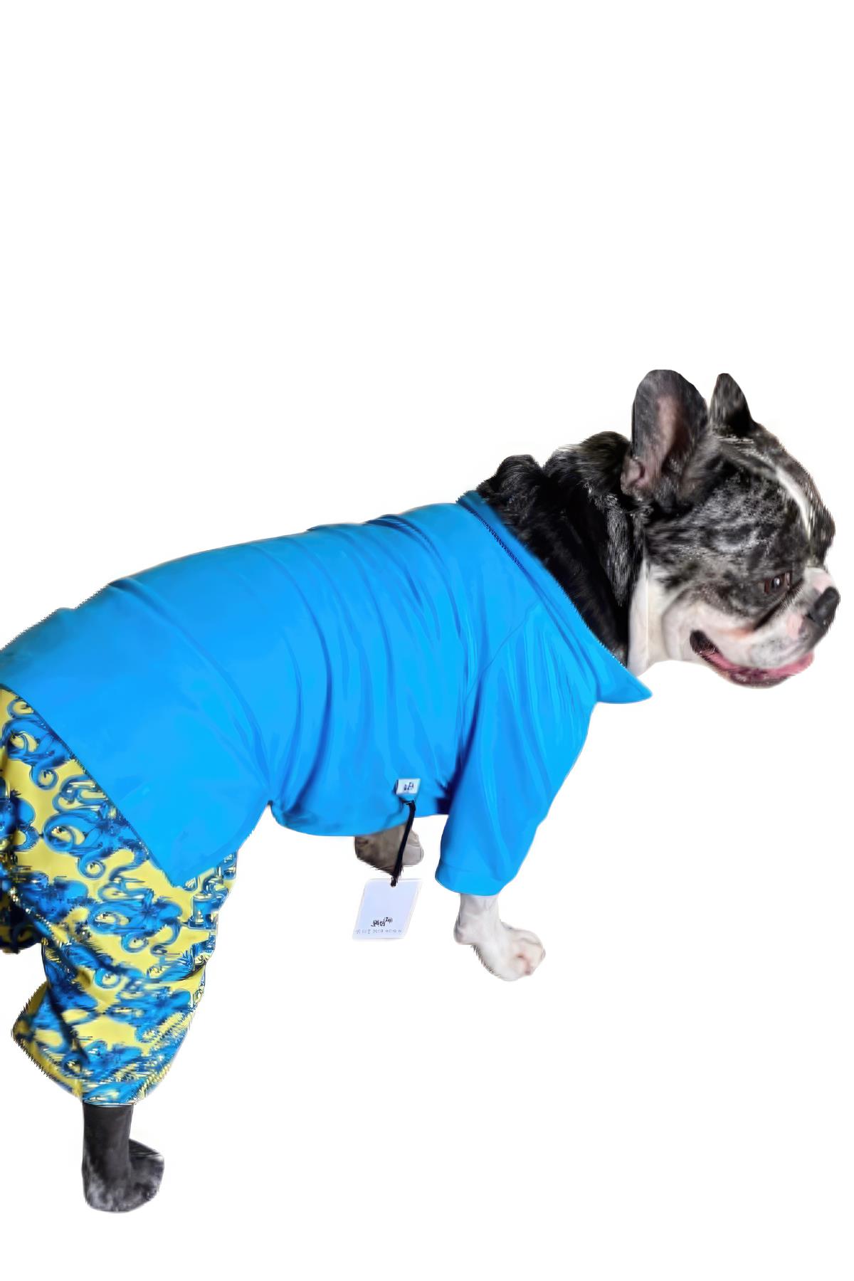ZiggyDog Mavi Polo Köpek Tişörtü