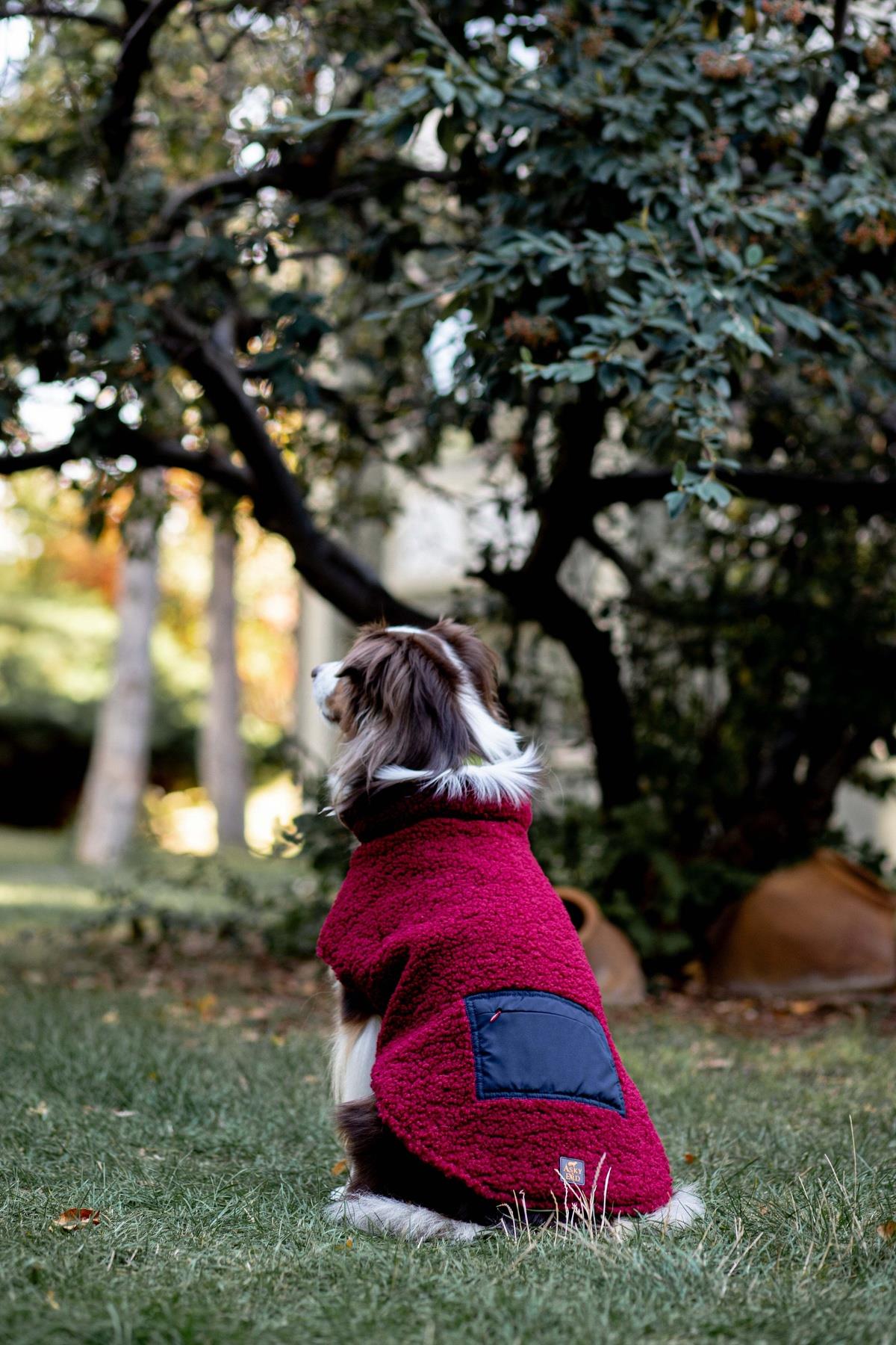 Zippered Sherpa Vest | Burgundy