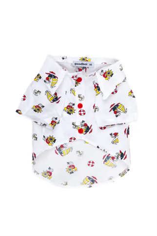 Goodboi Beyaz Poplin Kaptan Gömlek