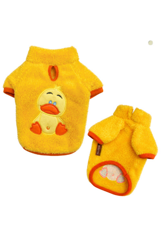 GedyCo Welsoft Ördekli Köpek Sweatshirt- Sarı