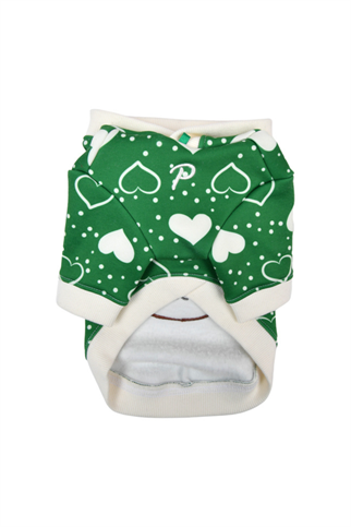 Puppia Fuzzy Bear Kapüşonlu Köpek Kazağı - Yeşil