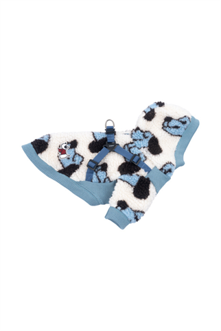 Puppia New York Max Polar Kapüşonlu Kazak - Mavi