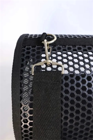Migno Flybag Voyager Fileli-Şeffaf Model Kedi Köpek Taşıma Çantaları - Siyah