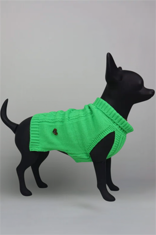 LouLou Örgü Triko Kazak Neon Yeşil 