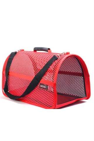 Migno Flybag Voyager Fileli Model Kedi Köpek Taşıma Çantaları - Kırmızı