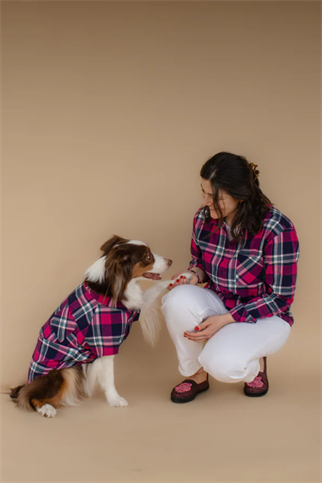 Asky&Erd AskyxHuman | Plaid Shirt | Midnight Berry