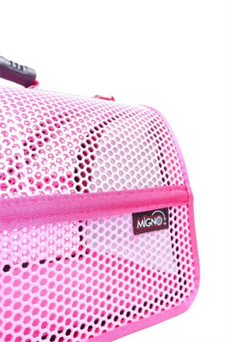 Migno Flybag Voyager Fileli Model Kedi Köpek Taşıma Çantaları - Pembe