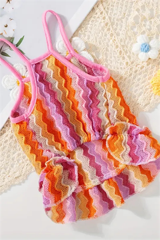 DolcePets Çizgili Papatya Elbise