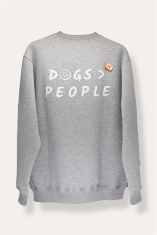 Asky&Erd AskyxHuman | Love Paws Sweatshirt | Heather Grey