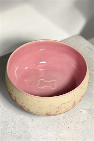 Feza Seramik Mama Kasesi Pembe