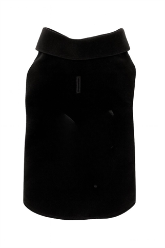 Mer Paw Kadife Siyah Gömlek - L