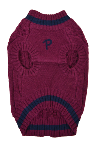 Puppia Fannar Örgü Köpek Kazağı Bordo 