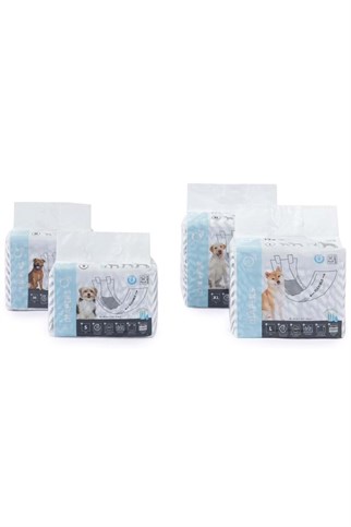 M-Pets 10116199 Erkek Köpek Külotu (S) 12li
