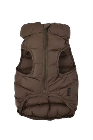 Puppia Puffer Vest Jumper Köpek Tulumu - Kahverengi