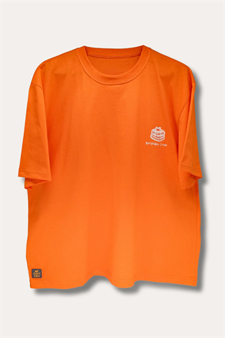 Asky&Erd Barkday Club Tshirt Turuncu