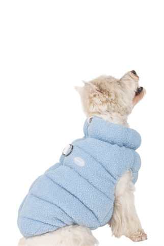 Puppia Cabin Polar Yelekli Göğüs Tasması - Açık Mavi