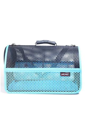 Migno Flybag Voyager Fileli Model Köpek Taşıma Çantası - Mavi-Siyah
