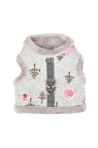 Pinkaholic New York Eira Pinka Köpek Göğüs Tasması - Melange Gri