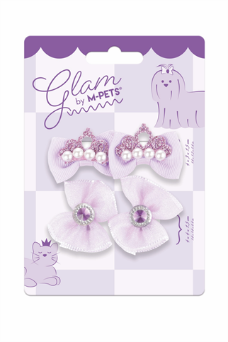 M-Pets Glam Köpekler için Aksesuar Toka Mor