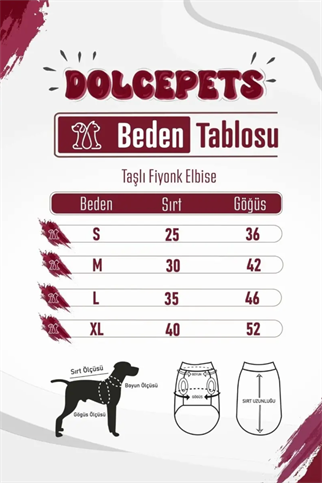 Dolce Pets Taşlı Fiyonk Elbise Mavi