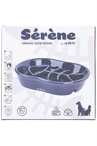 M-Pets Serene Fish Köpek Mama Kabı Lacivert