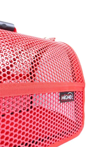 Migno Flybag Voyager Fileli Model Kedi Köpek Taşıma Çantaları - Kırmızı