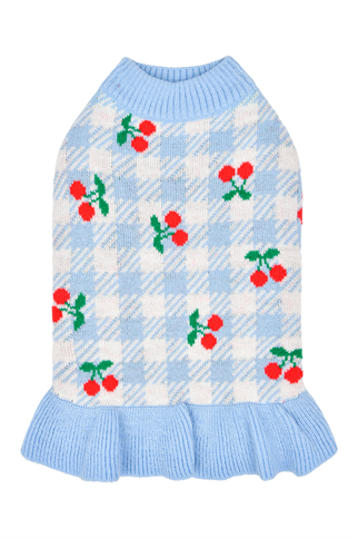 Puppia Rio Örgü Köpek Elbisesi Mavi