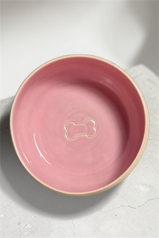 Feza Seramik Mama Kasesi Pembe