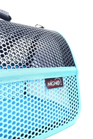 Migno Flybag Voyager Fileli Model Köpek Taşıma Çantası - Mavi-Siyah