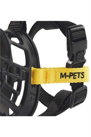 M-Pets Bark Guard Köpek Ağızlığı M Siyah/Sarı