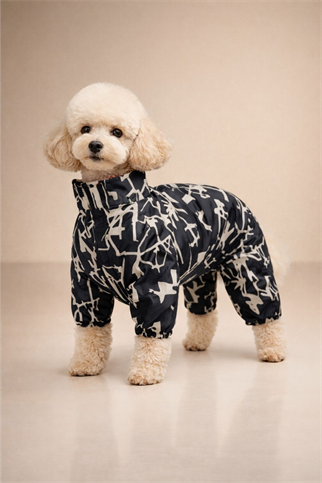 Alphadog Design Coverall Ligne Polarlı Tulum Köpek Yağmurluk