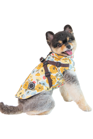 Puppia Alyssa Kışlık Köpek Tulumu - Kahverengi