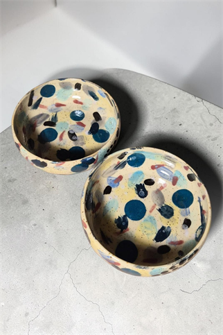 Feza Seramik Mama Kasesi Renkli