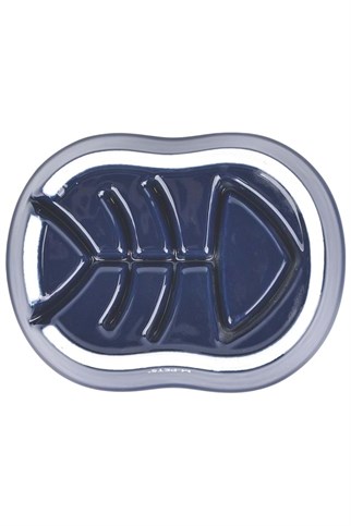 M-Pets Serene Fish Köpek Mama Kabı Lacivert