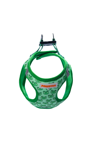 PawStar Frog Köpek Göğüs Tasması Yeşil