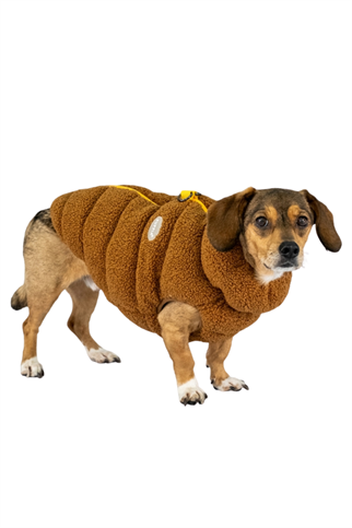 Puppia Cabin Polar Yelekli Göğüs Tasmalı Kış Tulumu - Kahverengi