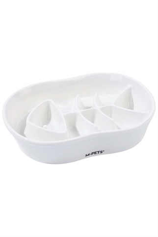 M-Pets Serene Fish Köpek Mama Kabı Beyaz