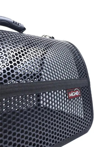Migno Flybag Voyager Fileli Model Kedi Köpek Taşıma Çantaları - Siyah
