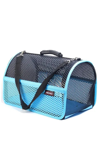 Migno Flybag Voyager Fileli Model Köpek Taşıma Çantası - Mavi-Siyah