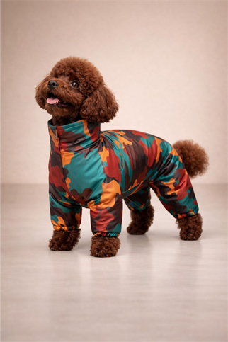 Alphadog Design Coverall Parade Polarlı Köpek Tulum Yağmurluk